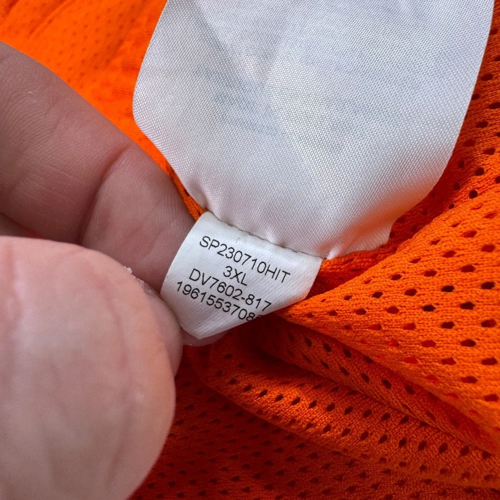 Jordan Flight Club Mesh Shorts Men's 3XL Orange Basketball Gym DV7602-817 Active
